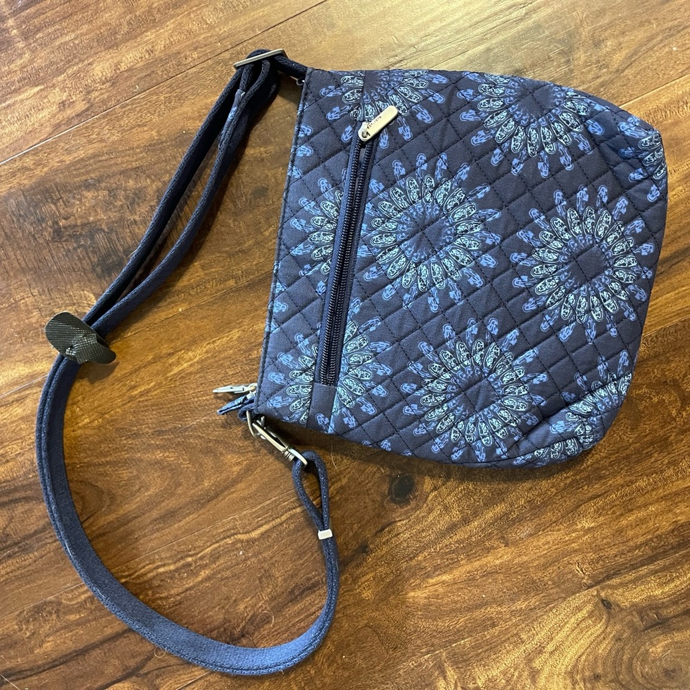 Travelon Anti-Theft Blue Floral Bag